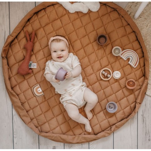 Spielzeugtasche & Krabbeldecke 3-in-1, Tawny Brown
