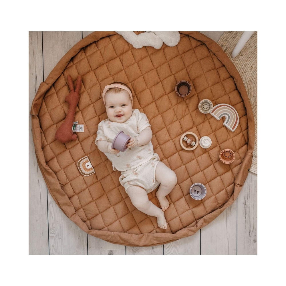 Spielzeugtasche & Krabbeldecke 3-in-1, Tawny Brown