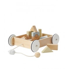 Kids Concept Wagen mit Klötzen