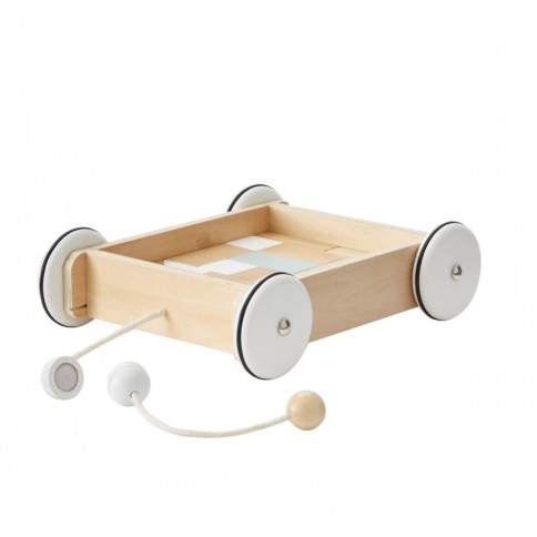 Kids Concept Wagen mit Klötzen