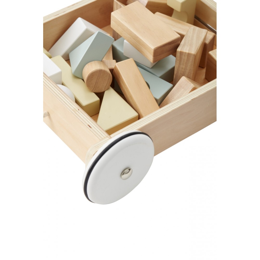 Kids Concept Wagen mit Klötzen