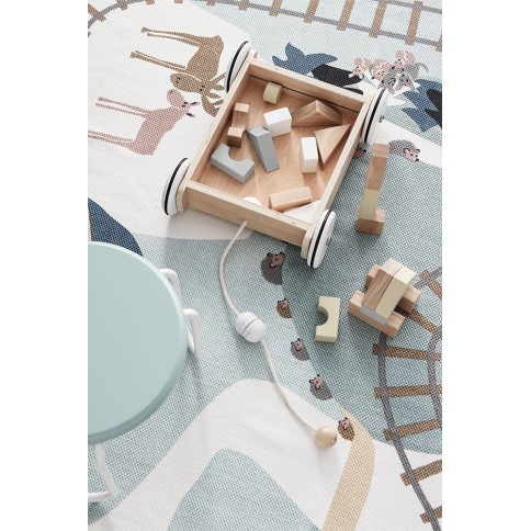 Kids Concept Wagen mit Klötzen