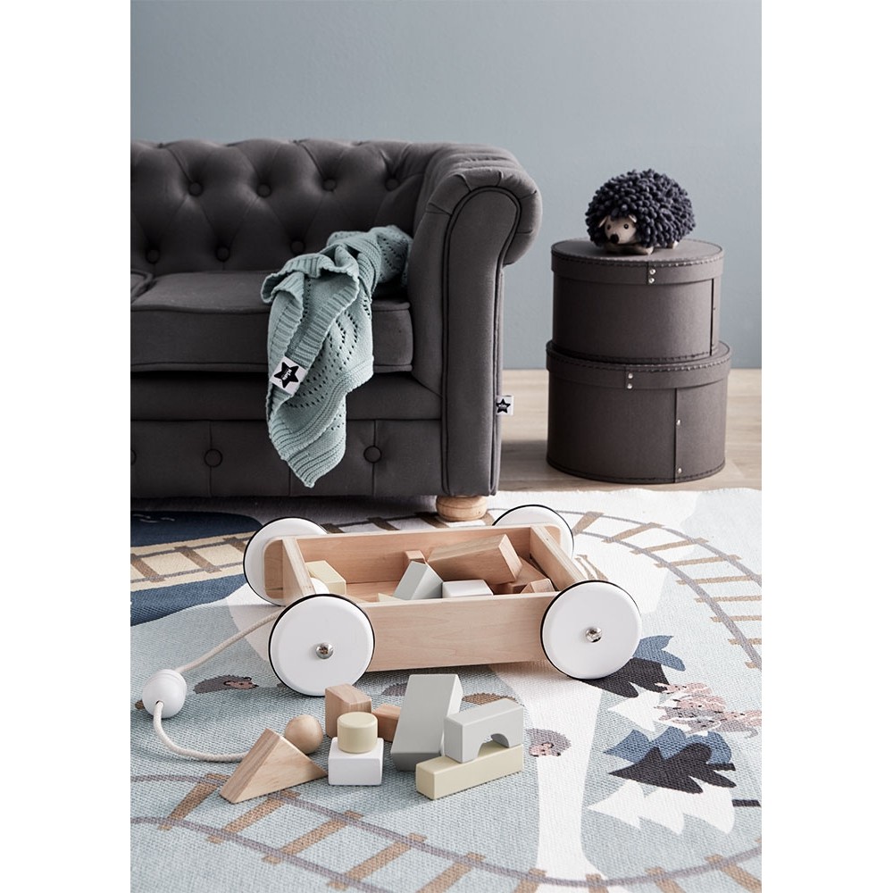 Kids Concept Wagen mit Klötzen