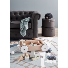 Kids Concept Wagen mit Klötzen