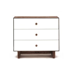 Table à langer "Merlin 3" (Base: Rhea), Noyer