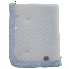 Snoozebaby Krabbeldecke / Laufgittereinlage Cheerful Playing - Fresh Blue