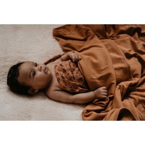 Snoozebaby Decke aus Bio-Baumwolle 75 x 100 cm, Fresh Blue