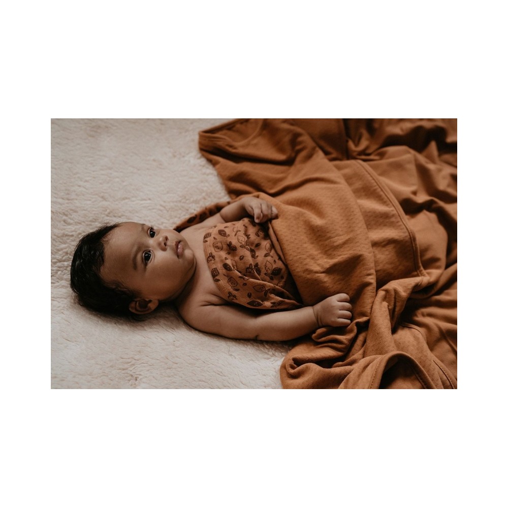 Snoozebaby Decke aus Bio-Baumwolle 75 x 100 cm, Fresh Blue