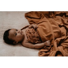 Snoozebaby Decke aus Bio-Baumwolle 75 x 100 cm, Fresh Blue