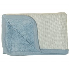 Snoozebaby Ultra-Soft Decke aus Bio-Baumwolle 75 x 100 cm, Fresh Blue