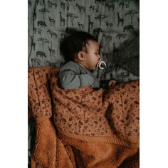 Snoozebaby Ultra-Soft Decke aus Bio-Baumwolle 75 x 100 cm, Midnight Blue