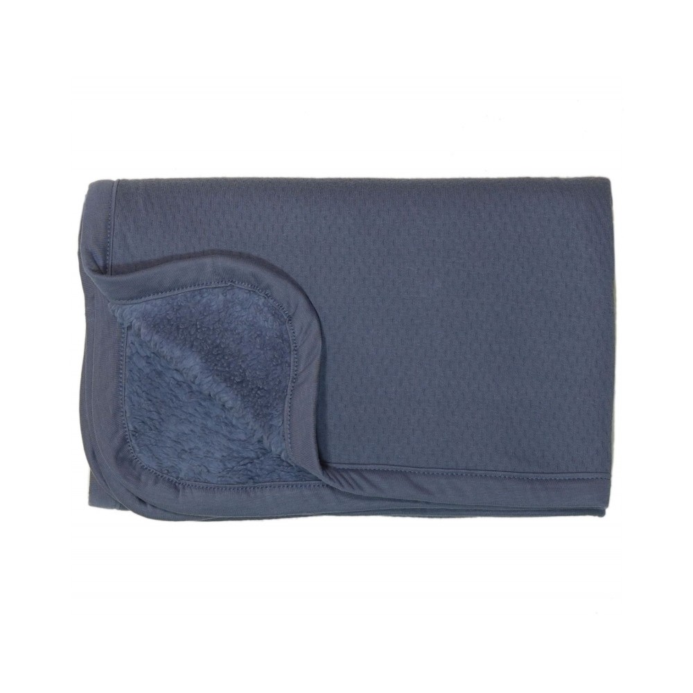 Snoozebaby Ultra-Soft Decke aus Bio-Baumwolle 75 x 100 cm, Midnight Blue
