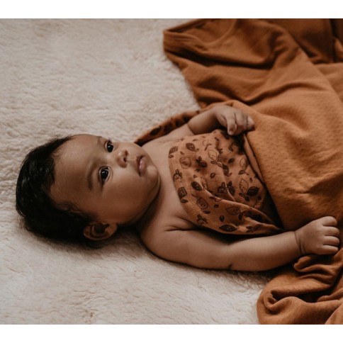 Snoozebaby Ultra-Soft Decke aus Bio-Baumwolle 75 x 100 cm, Dark Green