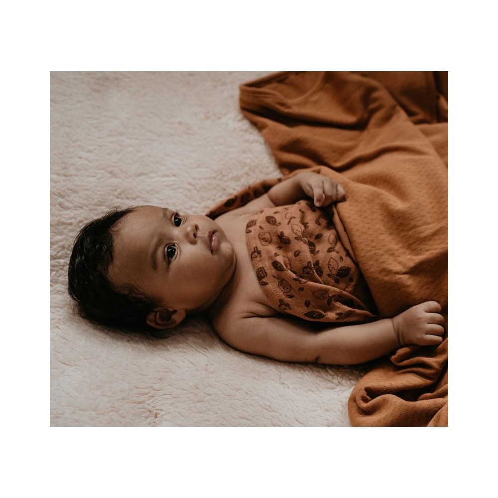 Snoozebaby Ultra-Soft Decke aus Bio-Baumwolle 75 x 100 cm, Dark Green