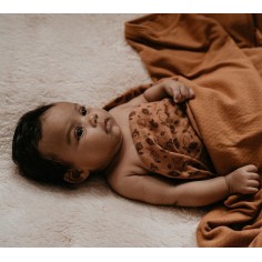 Snoozebaby Ultra-Soft Decke aus Bio-Baumwolle 75 x 100 cm, Dark Green