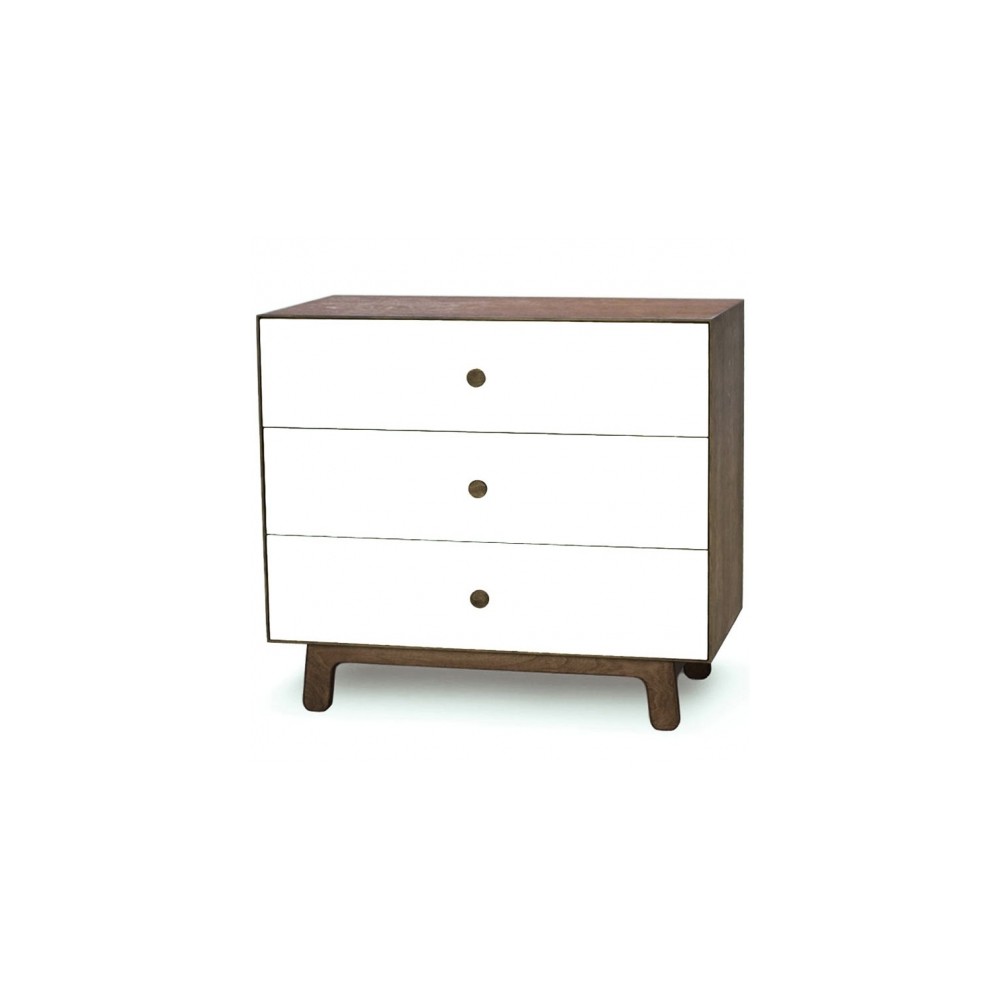 Table à langer "Merlin 3" (Base: Sparrow), Noyer