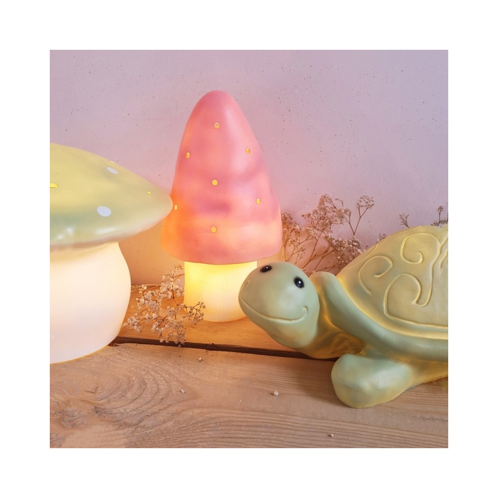 Egmont Lampe Kleiner Pilz, Vintage Rosa