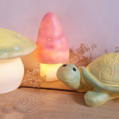 Egmont lampe petite champignons, vintage rose