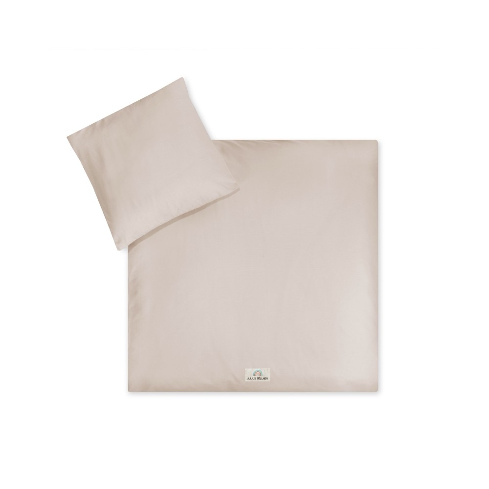 Julius Zöllner Bettwäsche Uni Taupe, 80/80+35/40