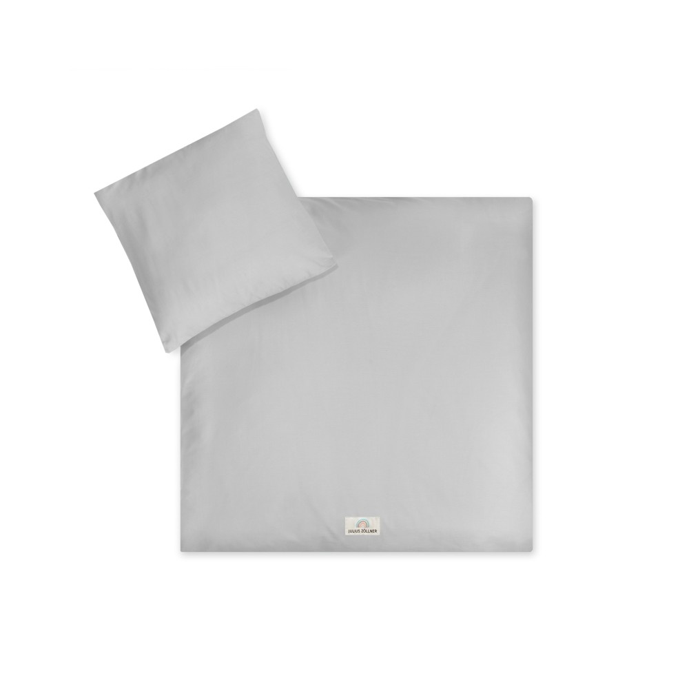 Julius Zöllner Bettwäsche uni Light Grey, 80/80+35/40