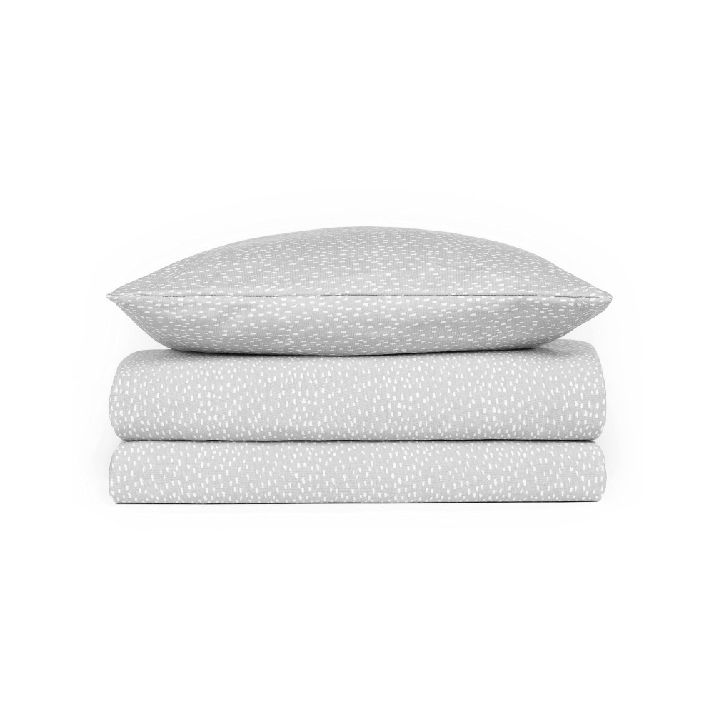 Julius Zöllner Jersey Bettwäsche 80/80+35/40, Tiny Squares Grey