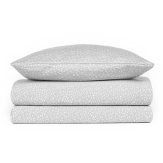 Julius Zöllner Jersey Bettwäsche 80/80+35/40, Tiny Squares Grey