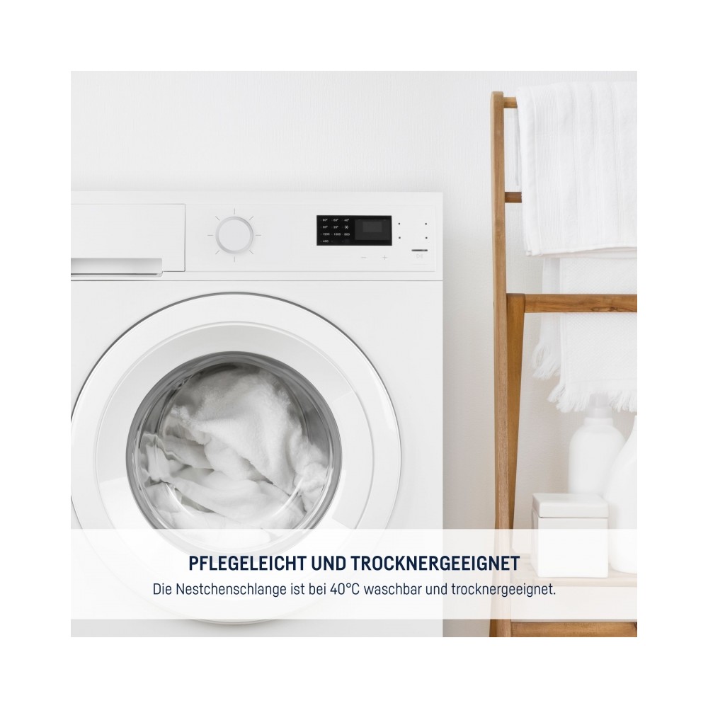 Julius Zöllner Nestchenschlange Musselin 180/Ø14, Star Beige