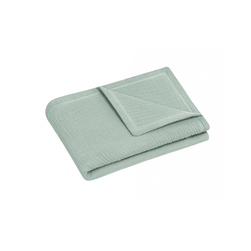 Julius Zöllner Kuscheldecke Musselin 70/100, Grün