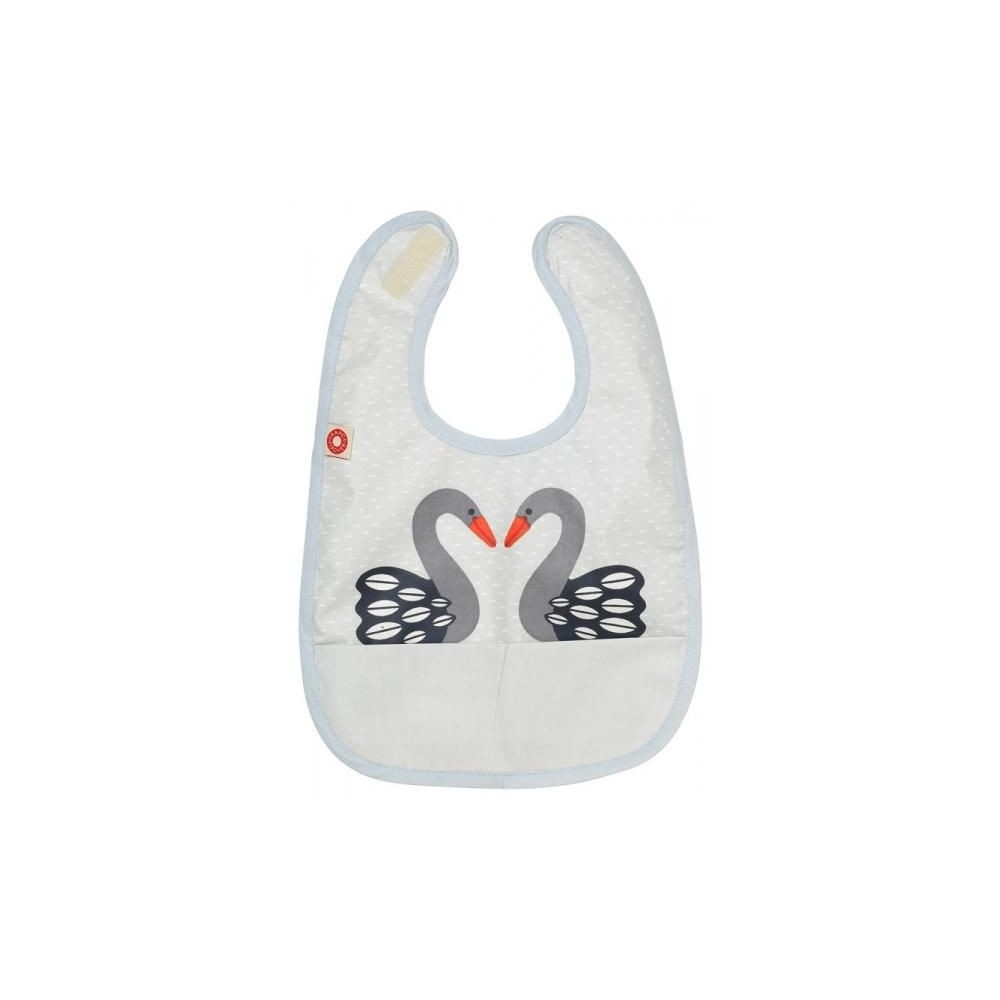 Franck & Fischer Lätzchen, Schwäne - dunkel