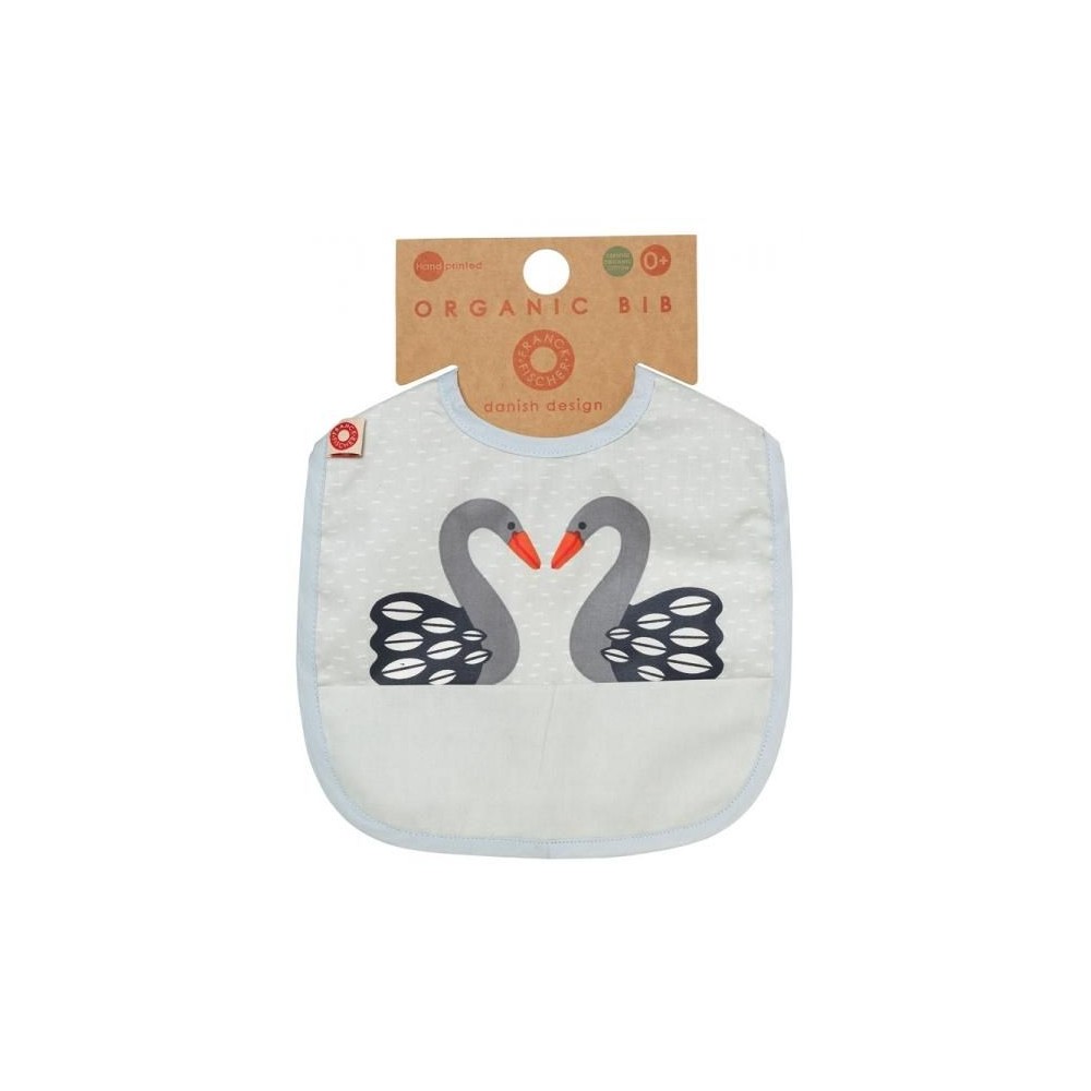 Franck & Fischer Lätzchen, Schwäne - dunkel