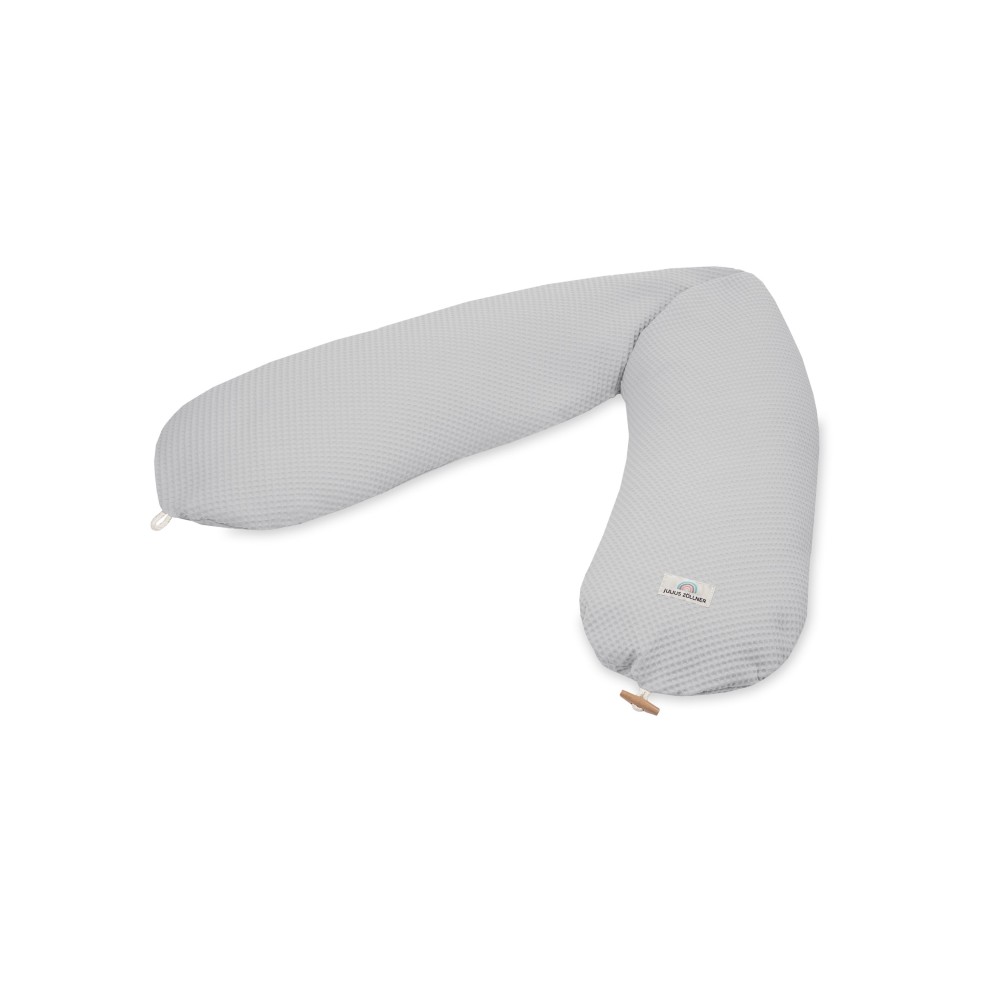 Julius Zöllner Stillkissen Nappi Waffelpiqué 190, Light Grey