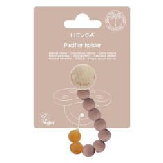 Hevea Schnullerkette aus Naturkautschuk, Tan Beige