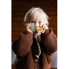 Hevea Schnullerkette aus Naturkautschuk, Moss Green