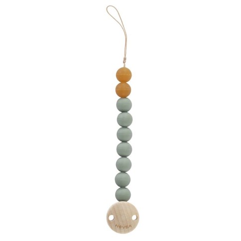 Schnullerkette aus Naturkautschuk, Moss Green