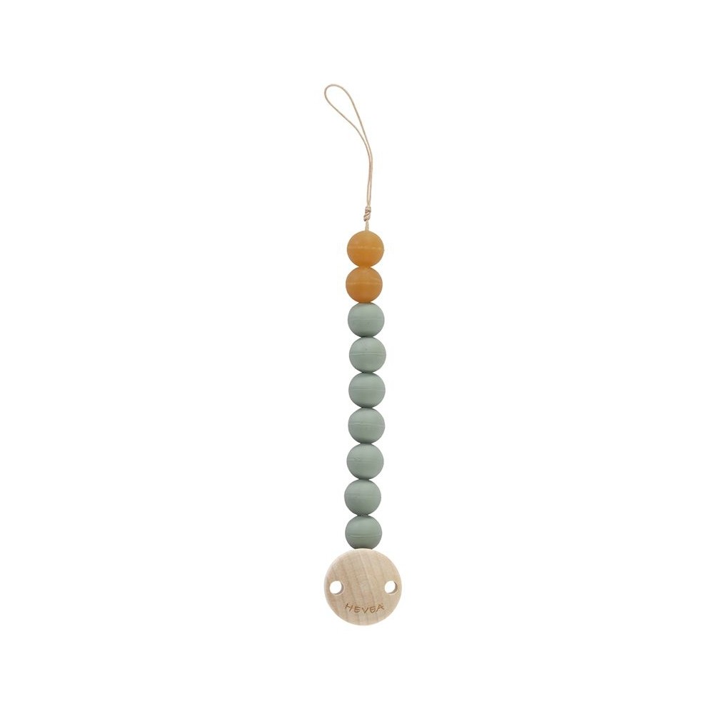 Schnullerkette aus Naturkautschuk, Moss Green