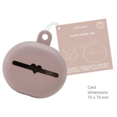Hevea Schnullerbox aus Naturkautschuk, Tan Beige