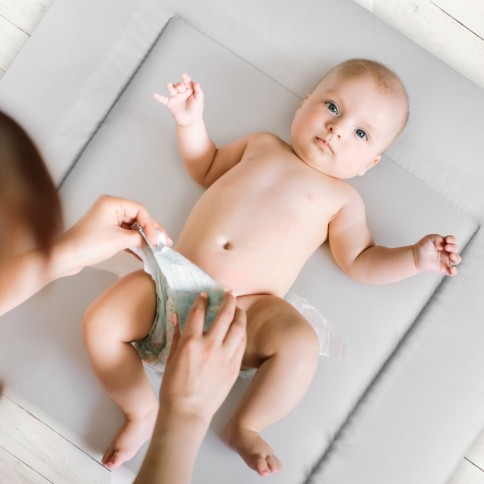 Softy Wickelauflage, Folie Uni Hellgrau