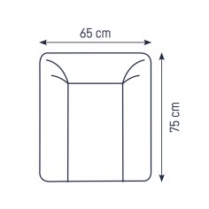 Softy Wickelauflage, Folie Uni Weiß