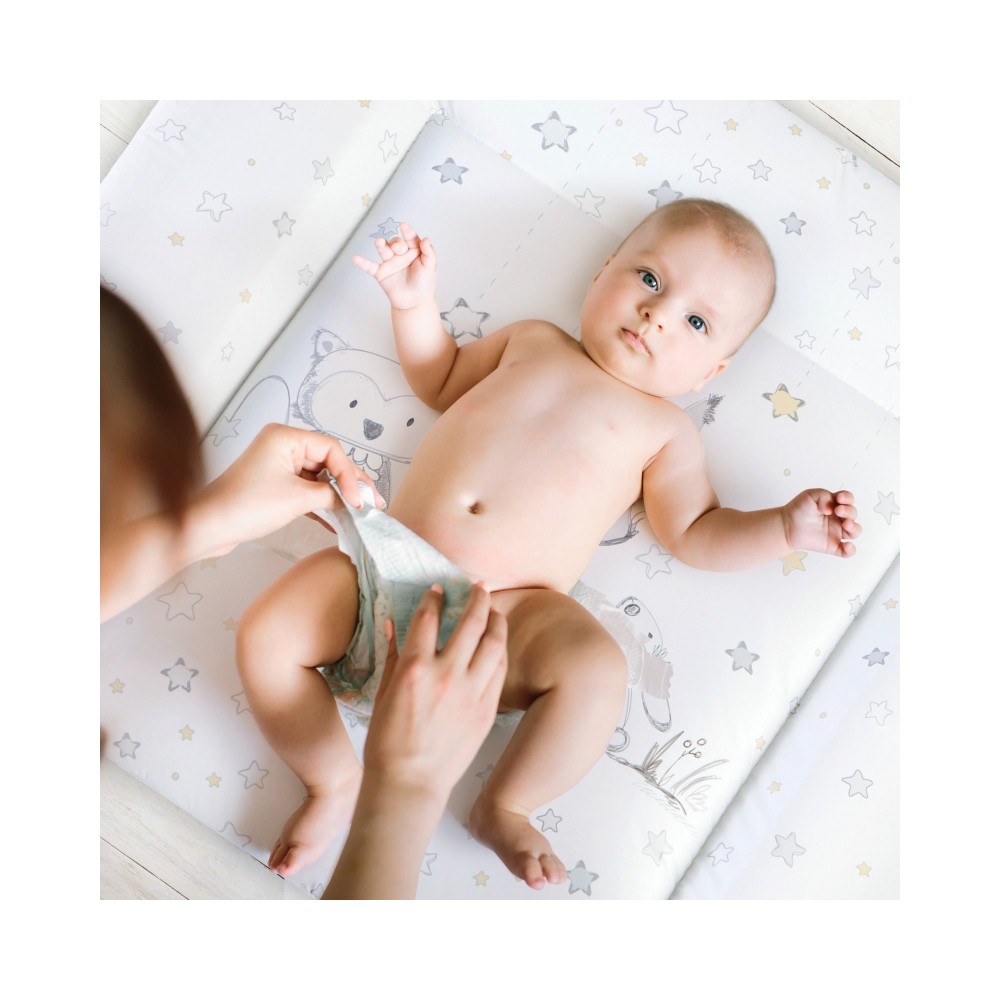 Softy Wickelauflage, Folie Häschen und Eule