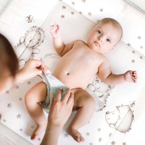 Softy Wickelauflage, Folie Igelchen