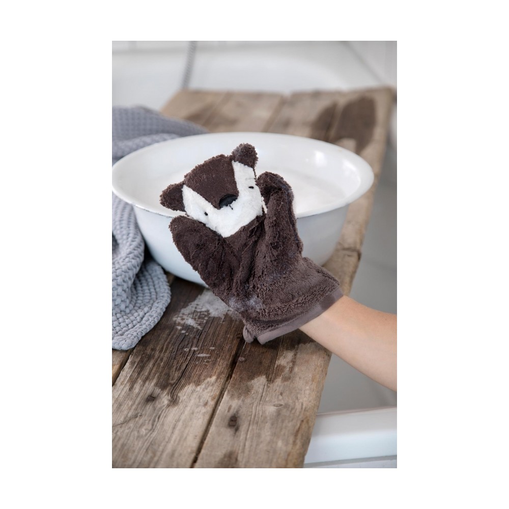 Sebra Frottee-Waschhandschuh-Set Milo, Powder Blue