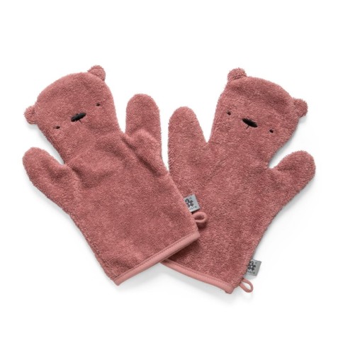 Sebra Frottee-Waschhandschuh-Set Milo, Blossom Pink