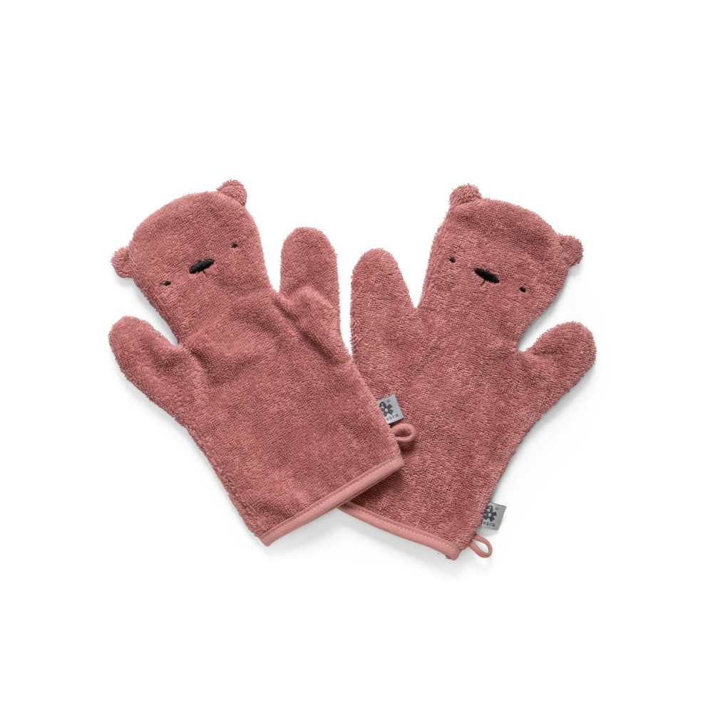 Sebra Frottee-Waschhandschuh-Set Milo, Blossom Pink