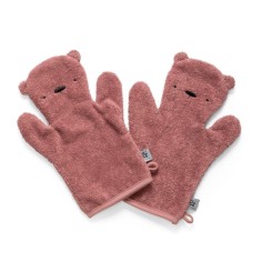 Sebra Frottee-Waschhandschuh-Set Milo, Blossom Pink