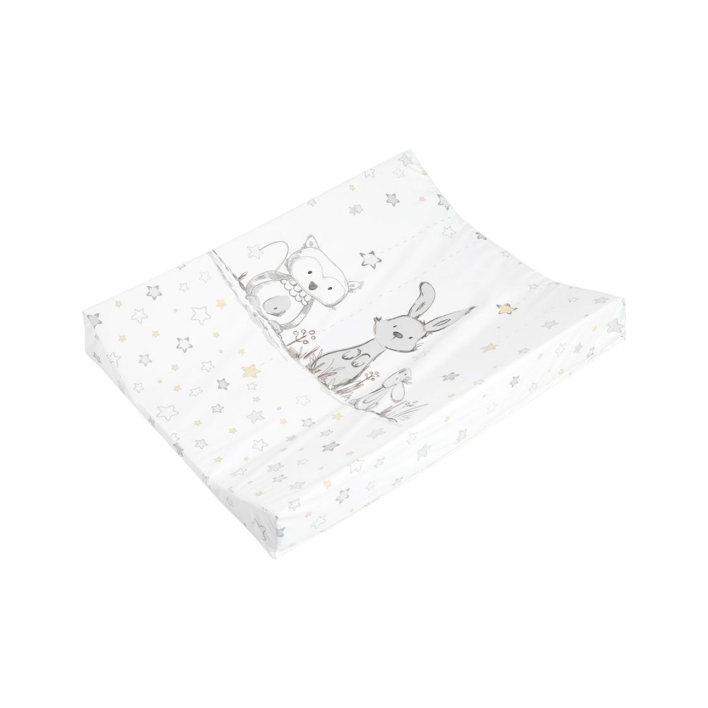 2-Keil Mulde Wickelauflage, Folie Häschen und Eule