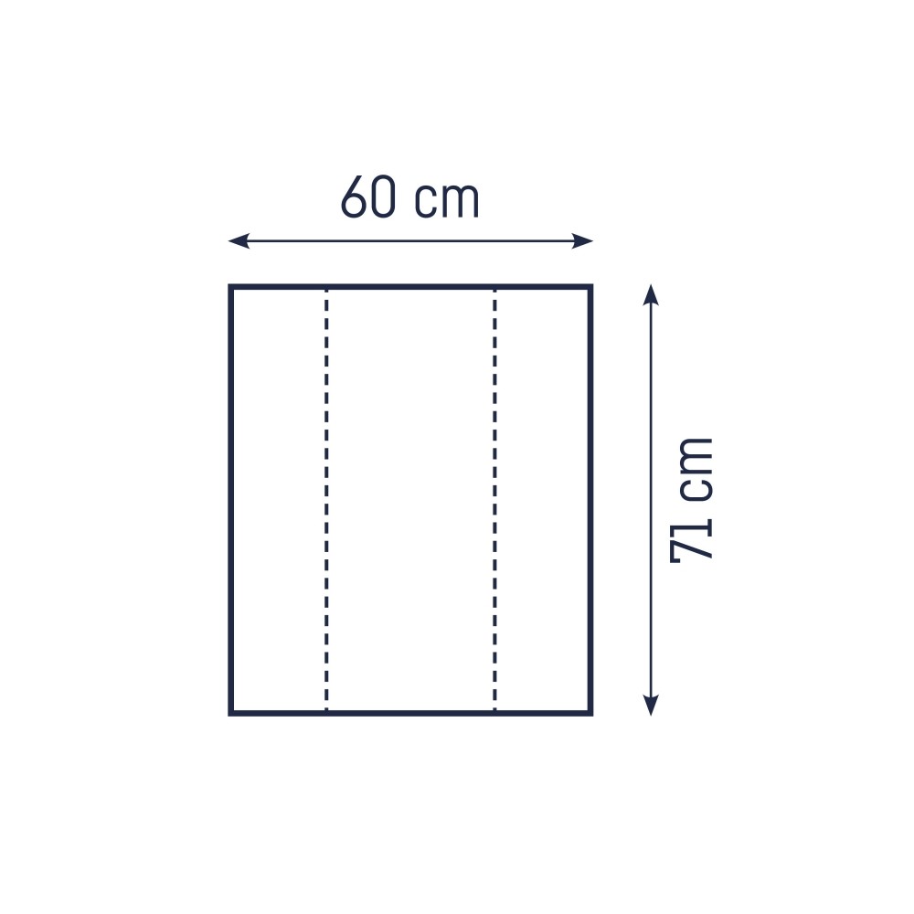 2-Keil Mulde Wickelauflage, Folie Star Beige