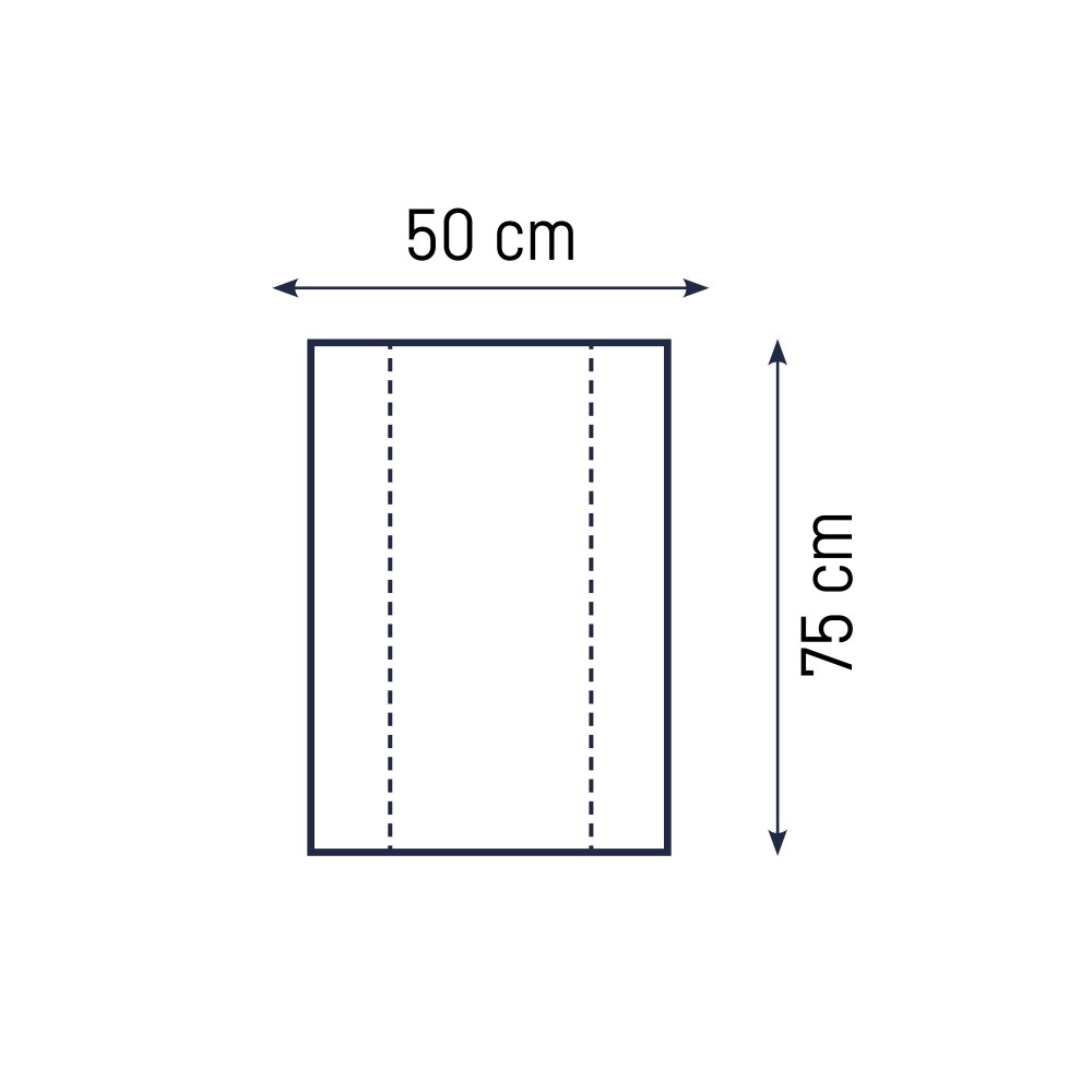 2-Keil Mulde Wickelauflage, Folie Star Beige