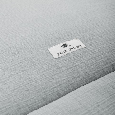 Julius Zöllner Krabbeldecke Musselin, Grau