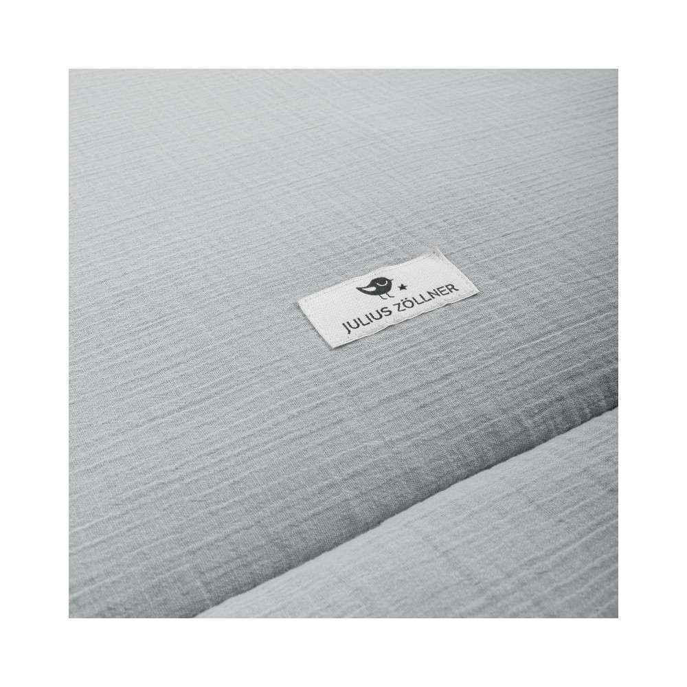 Julius Zöllner Krabbeldecke Musselin, Grau