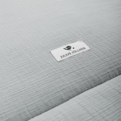 Julius Zöllner Krabbeldecke Musselin, Grau